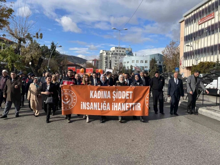 Kadına yönelik şiddete ’dur’ demek için yürüdüler
