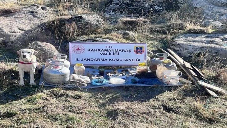 Kahramanmaraş'ta terör operasyonunda yaşam malzemeleri ele geçirildi