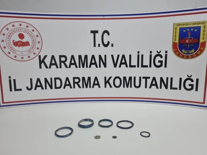 Karaman’da jandarmadan tarihi eser operasyonu
