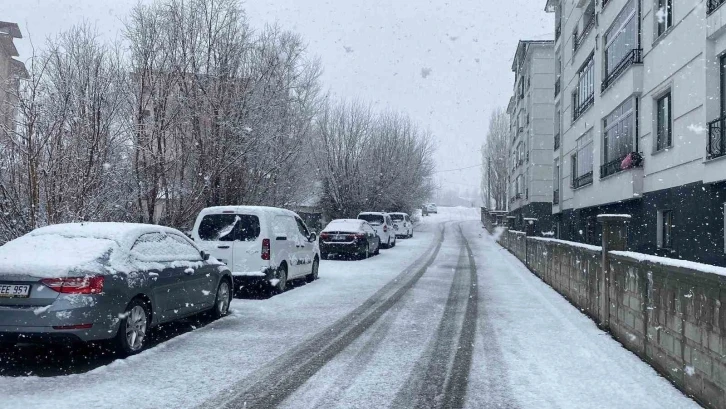 Karlıova’da kar yağışı etkili oldu
