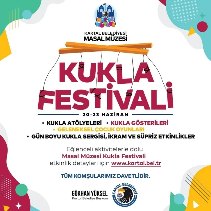 Kartal Belediyesi Masal Müzesi, Kukla Festivali’ne ev sahipliği yapacak
