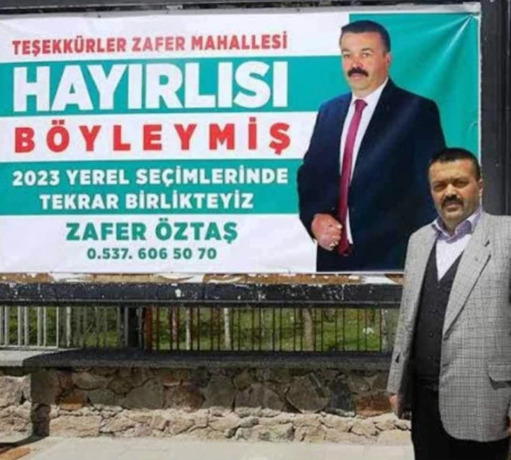 Kaybettiği muhtarlık seçiminde mahalleliye teşekkür etti, bu seçimde kazandı
