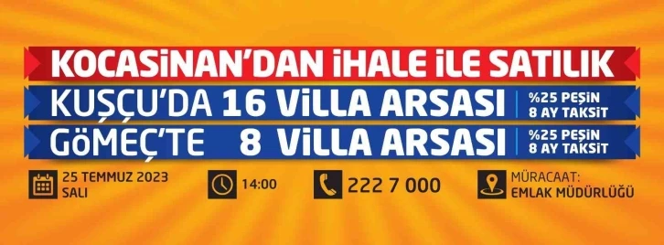 Kayseri’nin Denizinde yüzde 25 peşin, 8 ay taksitli villa arsası fırsatı
