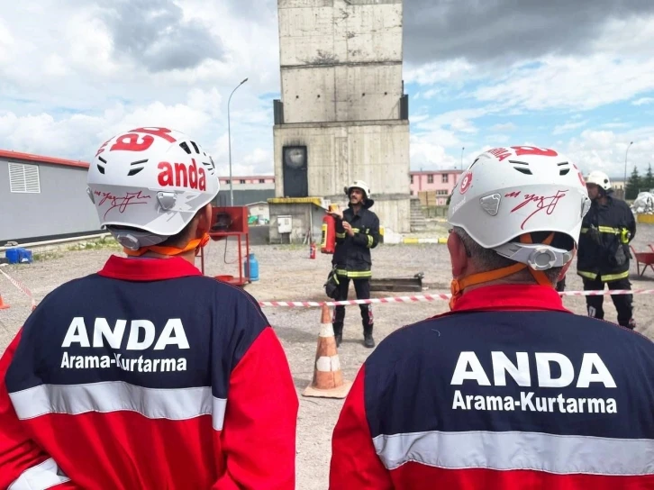 Kayseri OSB İtfaiyesi ANDA ekibine eğitim verdi
