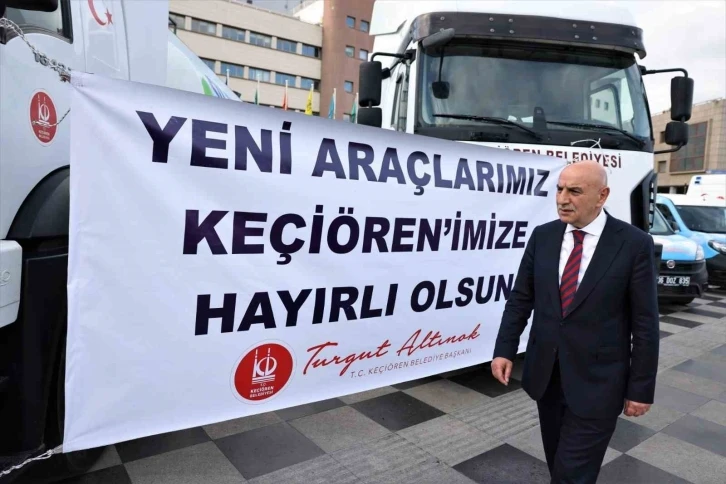 Keçiören’de yeni hizmet araçları sergileniyor
