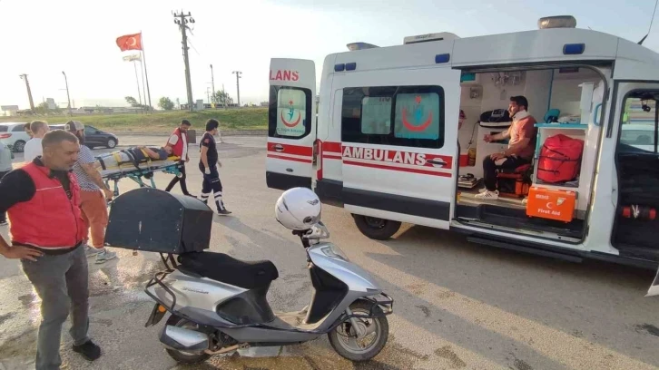 Keşan’da devrilen motosikletten düşen 2 kişi yaralandı
