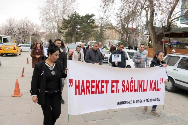 Kırıkkale’de bu iki hastalığa dikkat çekmek için yürüdüler
