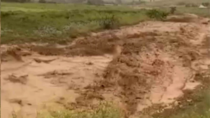 Kırıkkale’de sağanak yağış hayatı olumsuz etkiledi: Tarım arazileri zarar gördü
