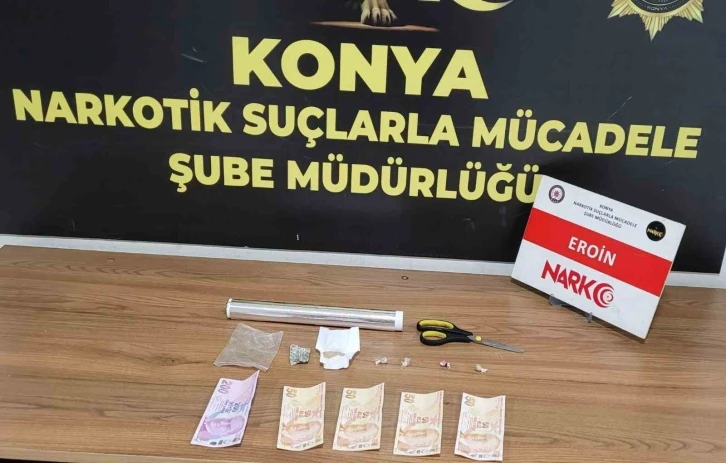 Konya’da iş yerine uyuşturucu baskını: 1 tutuklama
