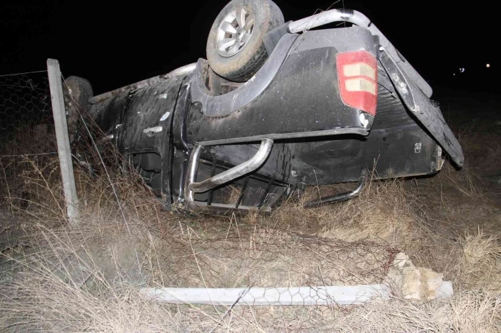 Konya’da kamyonet devrildi: 1 ölü, 1 yaralı
