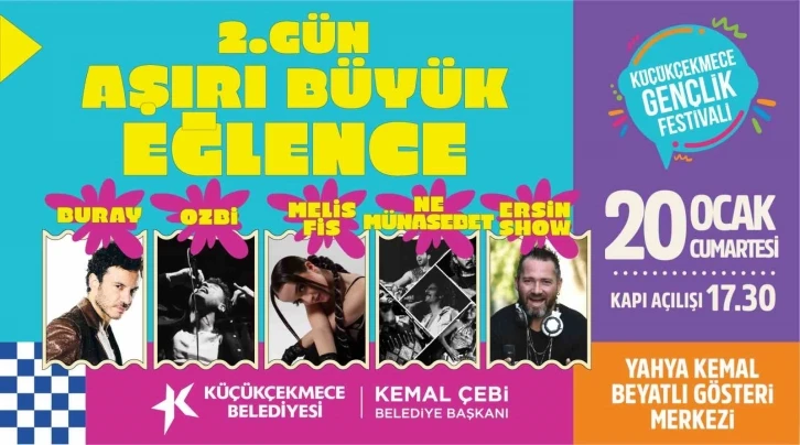 Küçükçekmece’de ‘3. Gençlik Festivali’ için geri sayım başladı
