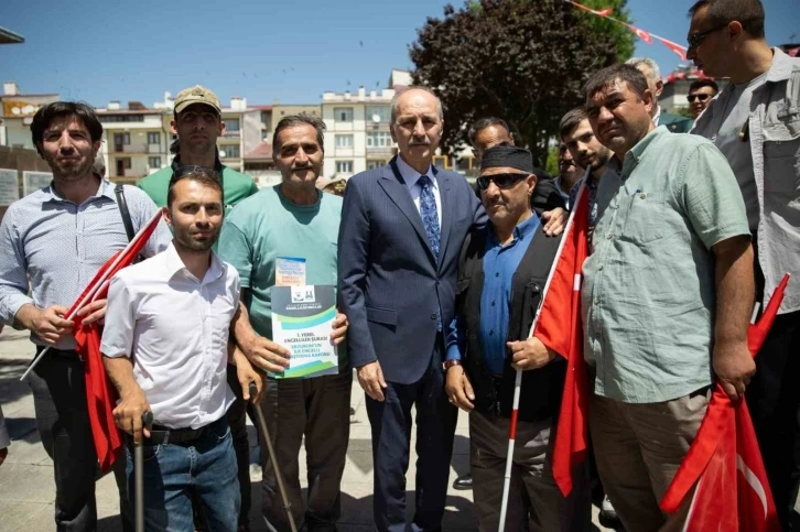 Kurtulmuş’a Erzurum’ un ilk engelli araştırma raporu sunuldu
