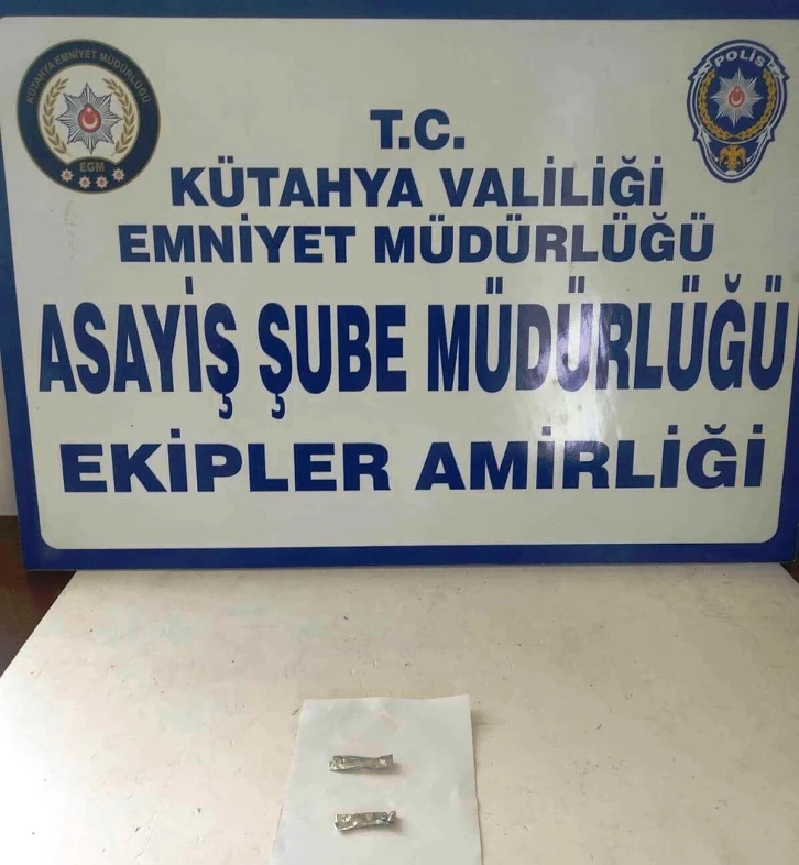 Kütahya’da bir şahsın üzerinde uyuşturucu ele geçirildi
