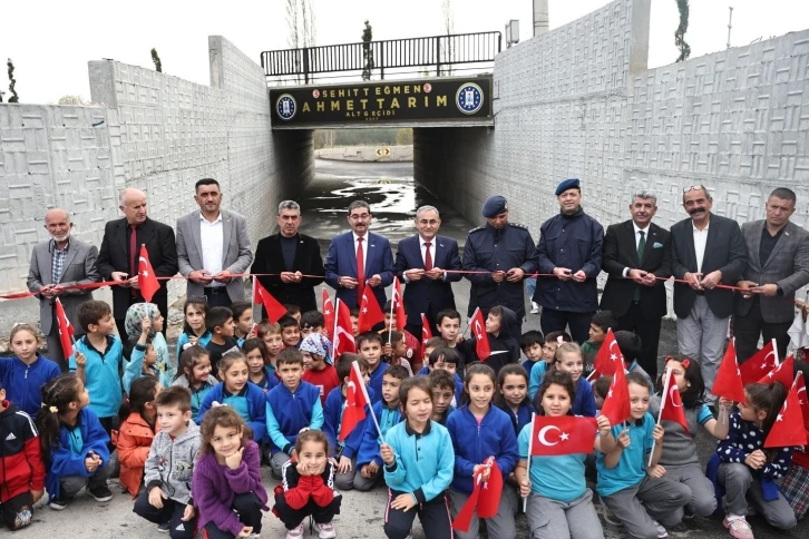 Kütahya’da Şehit Ahmet Tarım alt geçiti hizmete açıldı
