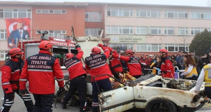 Tatbikat gerçeğini aratmadı