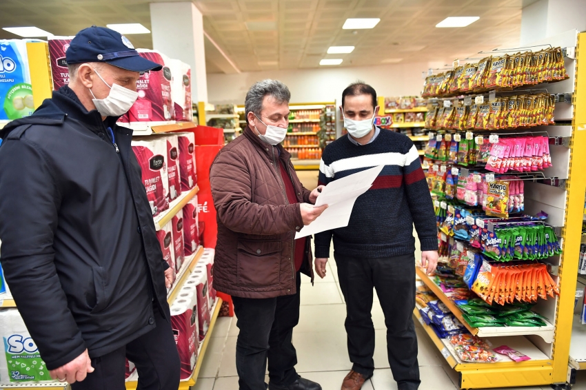 Osmangazi'de market denetimleri