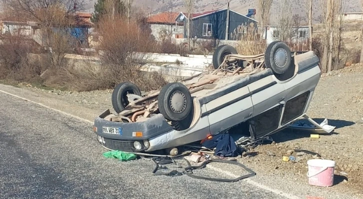 Malatya’da otomobil takla attı 1 yaralı
