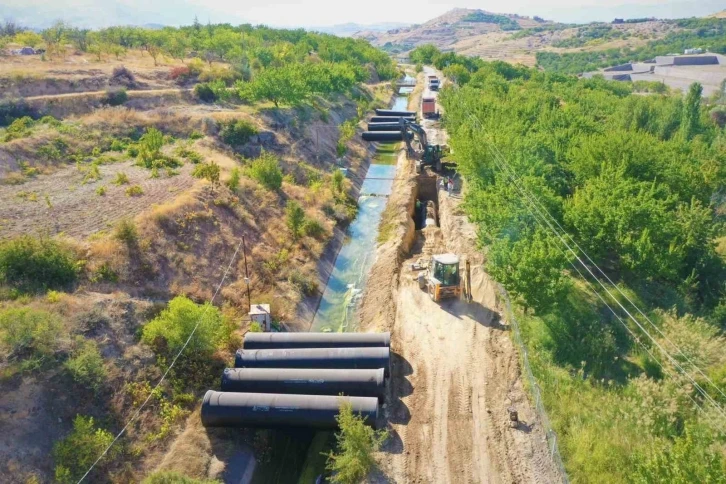 Malatya İçmesuyu isale hattında çalışmalar devam ediyor
