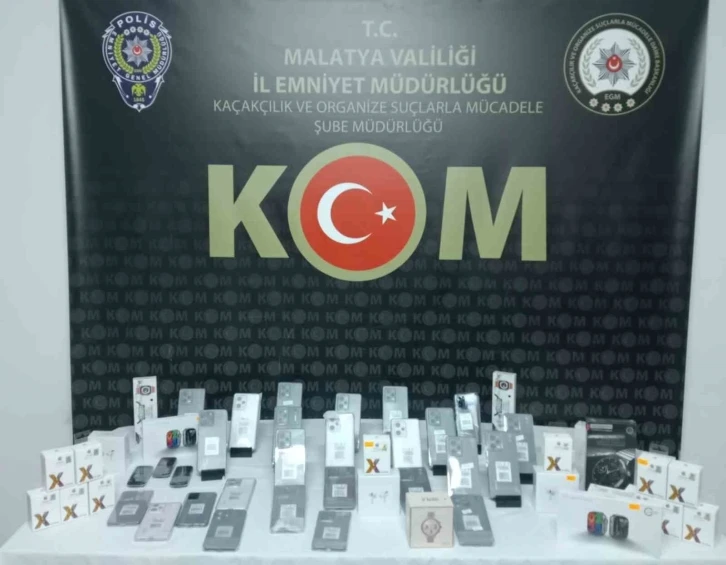 Malatya polisinden kaçak alkol ve sigara operasyonu
