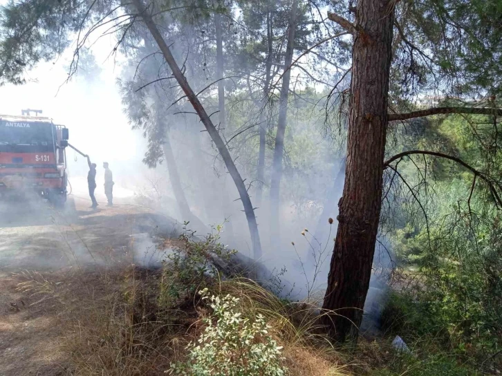 Manavgat’ta 30 dakika arayla iki ayrı noktada çıkan orman yangınları söndürüldü
