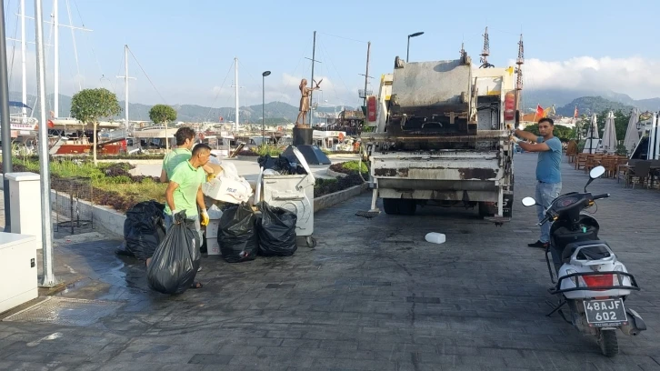 Marmaris’te bayram tatili boyunca 3 bin 192 ton atık toplandı
