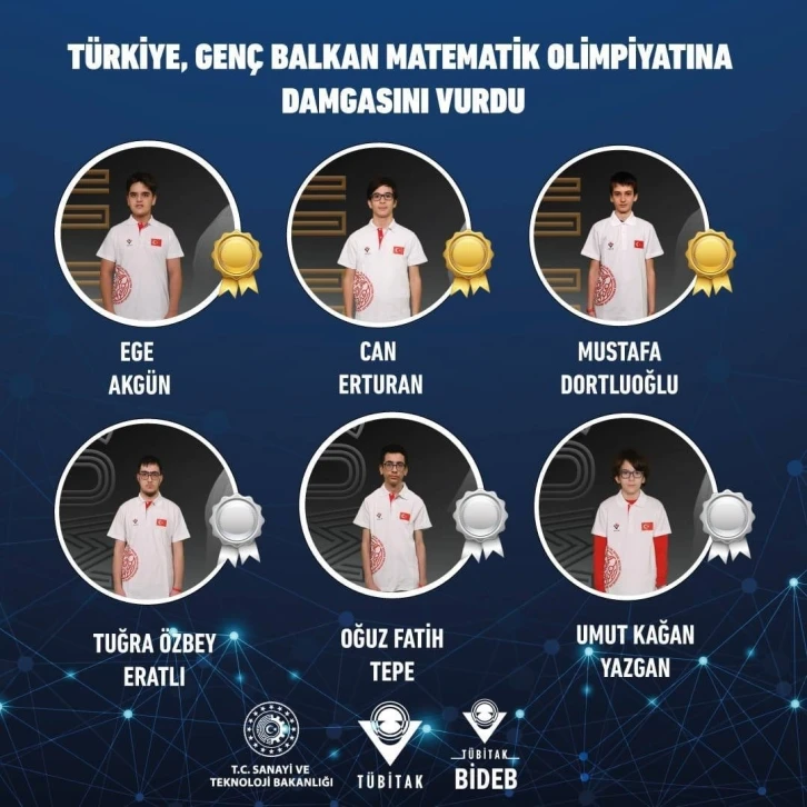 Matematik olimpiyatlarında tarihi zafer: Türk öğrenciler 3 altın, 3 gümüş madalya aldı, Türkiye ülke sıralamasında birinci oldu
