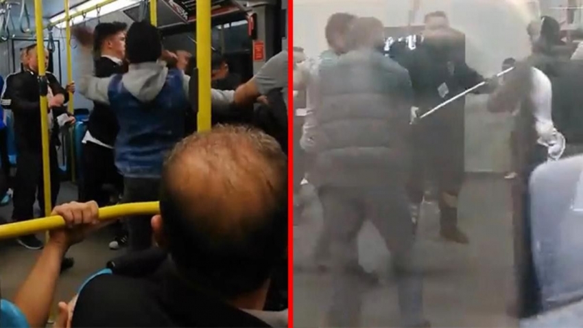 Bursa'da yabancı uyruklular metroda sigara içince ortalık karıştı