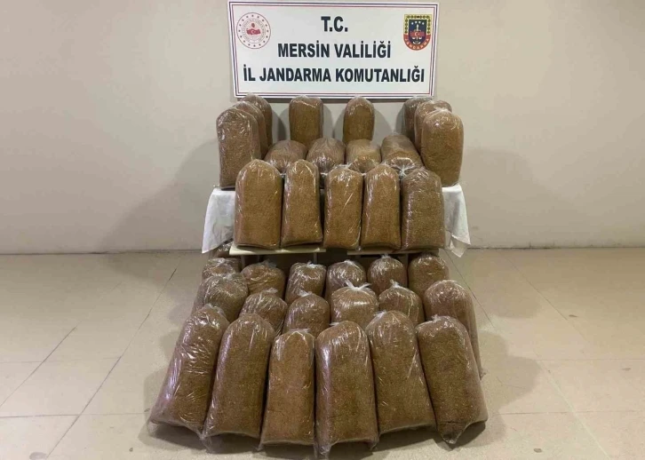 Mersin’de 375 kilo kaçak tütün ele geçirildi
