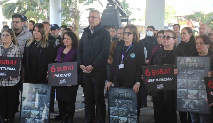 Mezitli’de 6 Şubat depremlerinde hayatını kaybedenler anıldı
