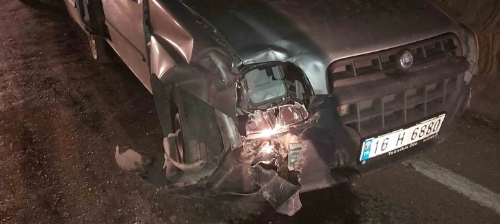 Bursa'da motosikletle otomobil çarpıştı: 1 ağır yaralı