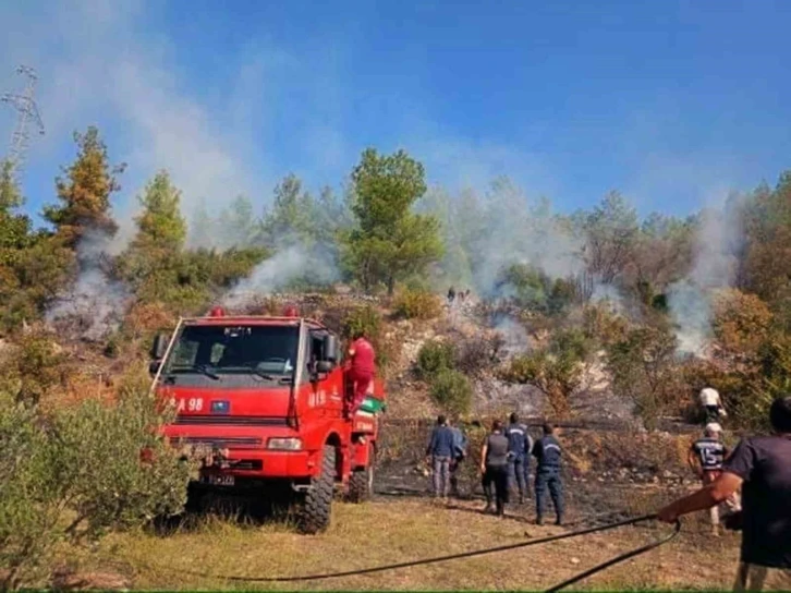 Muğla’da makilik yangını
