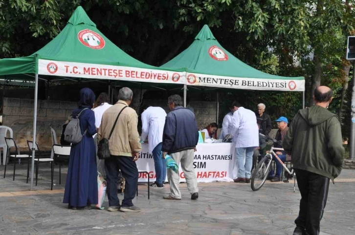 Muğla’da organ bağışı için stant kuruldu
