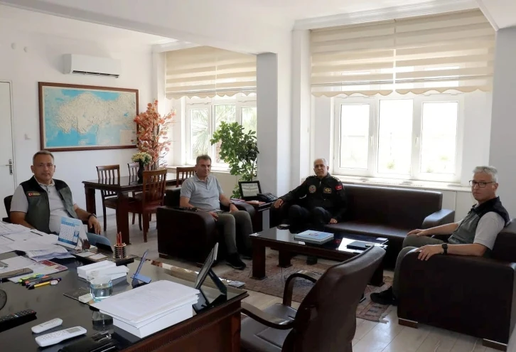 Muğla Orman Bölge Müdürü Ülküdür, Aydın Jandarma Filo Komutanı Ergin ile görüştü
