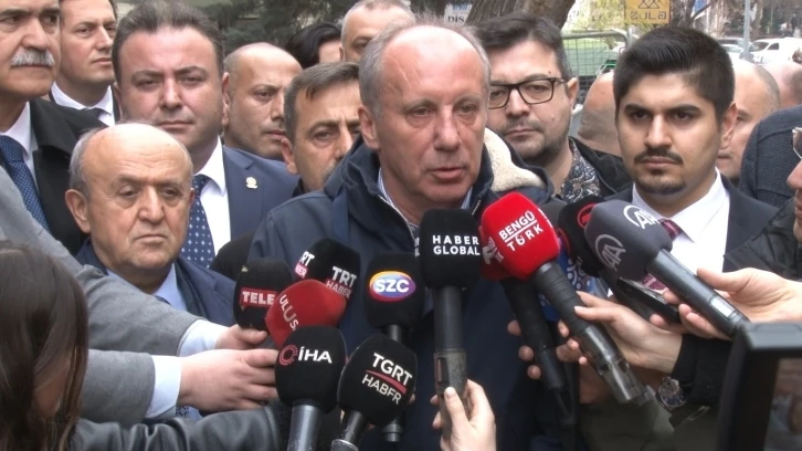 Muharrem İnce: “Siz adayınıza güvenmiyor musunuz da bana ’Aday olamazsın’ diye bağırıyorsunuz”