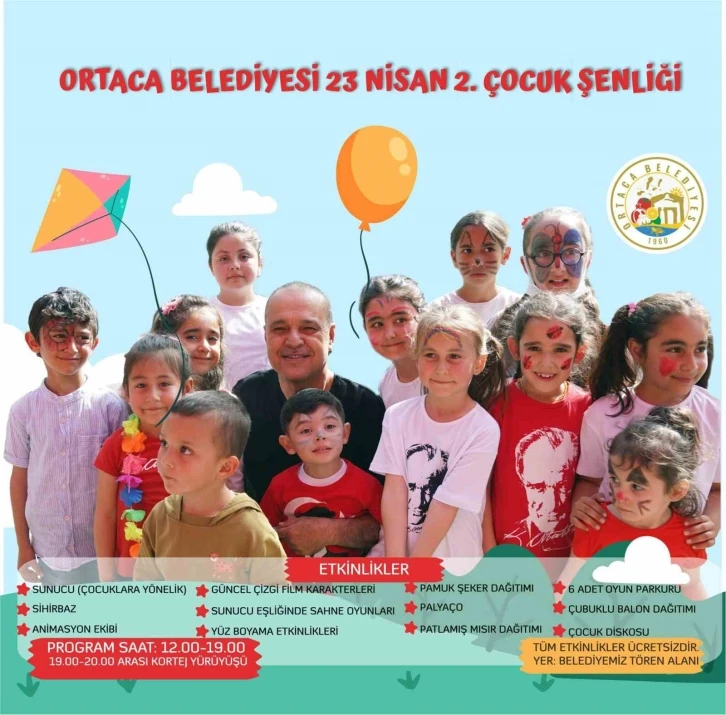 Ortaca’da 23 Nisan şenliği
