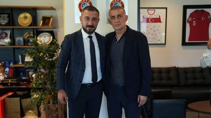 Osman Altınkaya TFF Başkanı Hacıosmanoğlu’nu ziyaret etti
