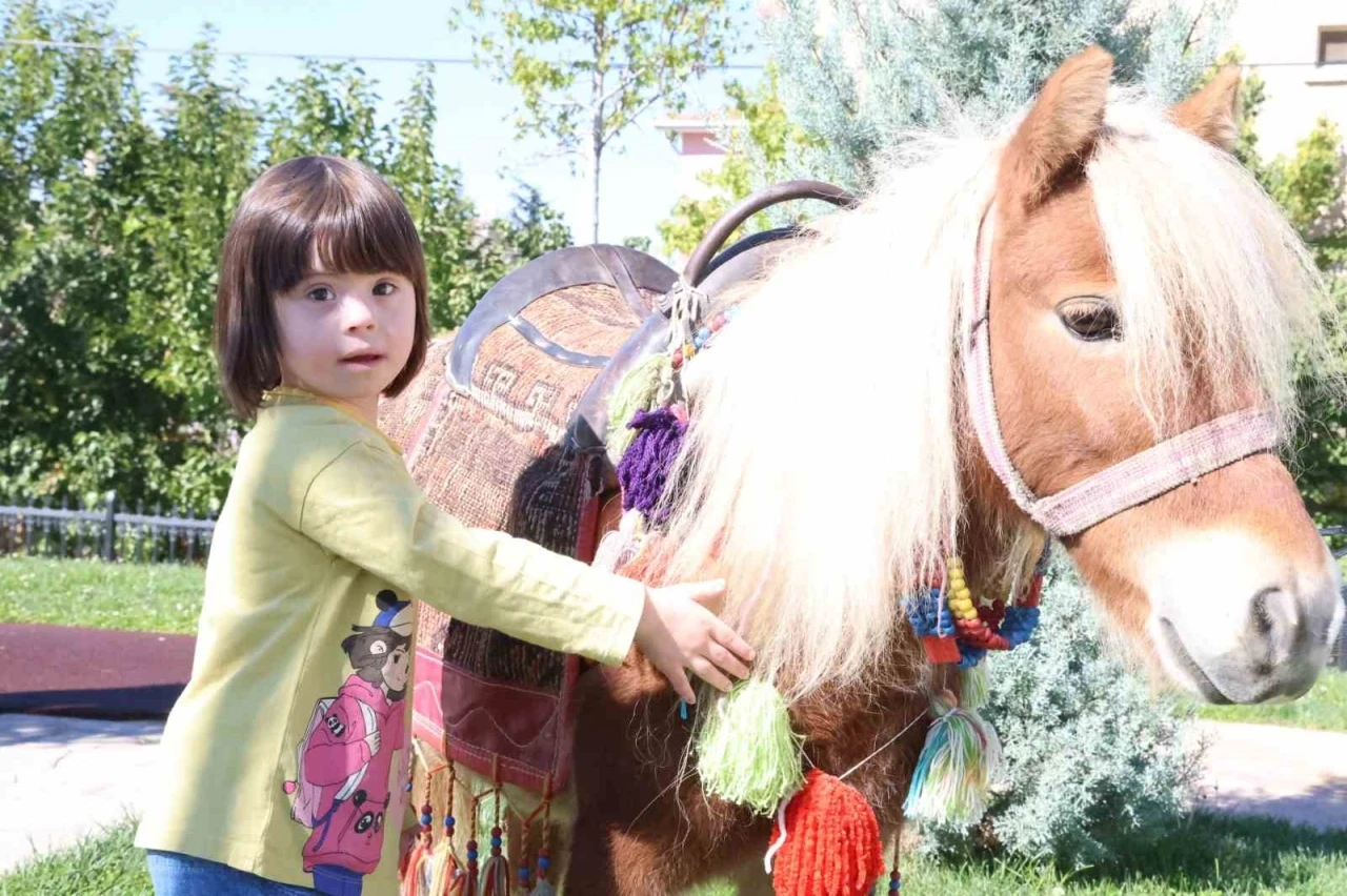 Özel çocuklar, hayvanlar ile vakit geçirdi
