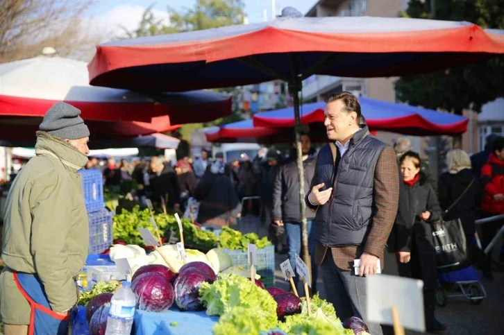 Pazar esnafı yerel yönetimler için Hatipoğlu’na dert yandı
