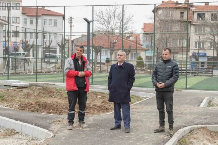 Ressam Ahmet Yakupoğlu Parkı’nda çalışmalar son aşamaya doğru geldi
