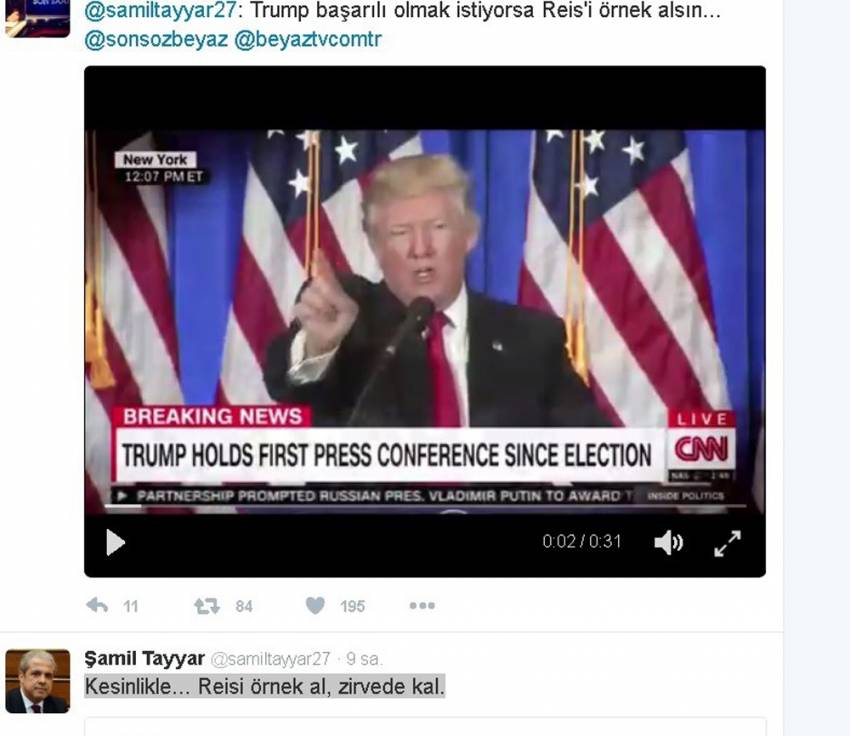 Şamil Tayyar, Trump’a seslendi: 