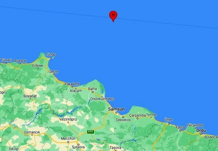 Samsun açıklarında 3,8’lik deprem
