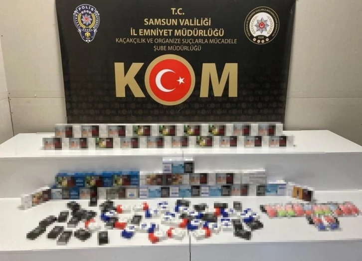 Samsun’da 10 bin 760 adet makaron ele geçirildi
