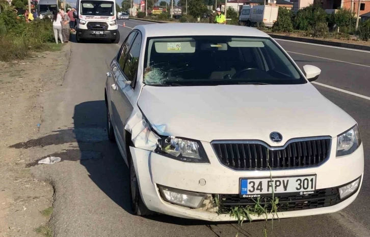 Samsun’da yoldan çıkan otomobil yayaya çarptı: 1 ölü
