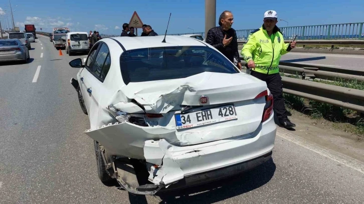 Samsun’da zincirleme trafik kazası: 1 yaralı
