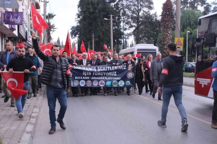 Sarıkamış şehitleri için yürüdüler
