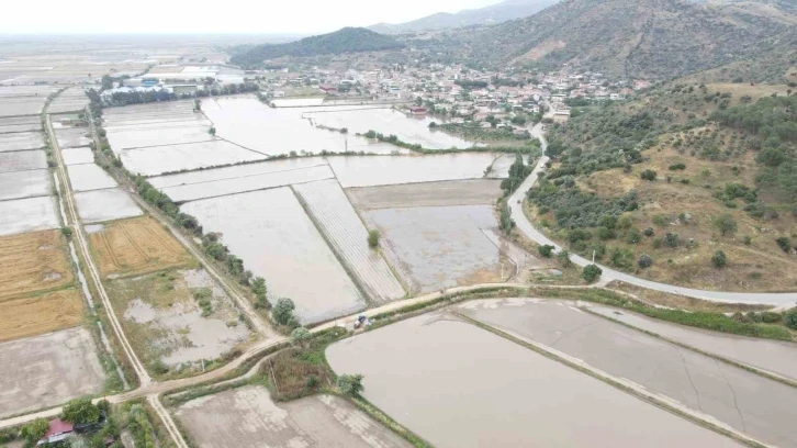 Sel, tarlaları sular altında bıraktı
