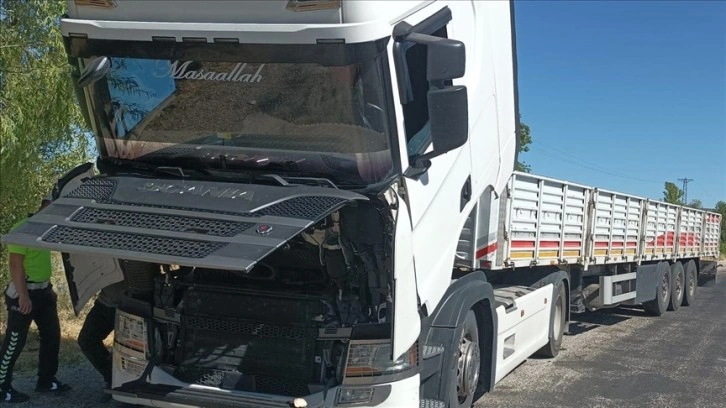 Sıkıştığı tırda yaklaşık 170 kilometre seyahat eden kediyi polis kurtardı