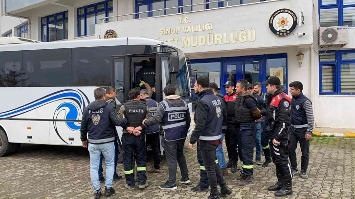 Sinop’taki silahlı kavganın tarafları adliyeye sevk edildi
