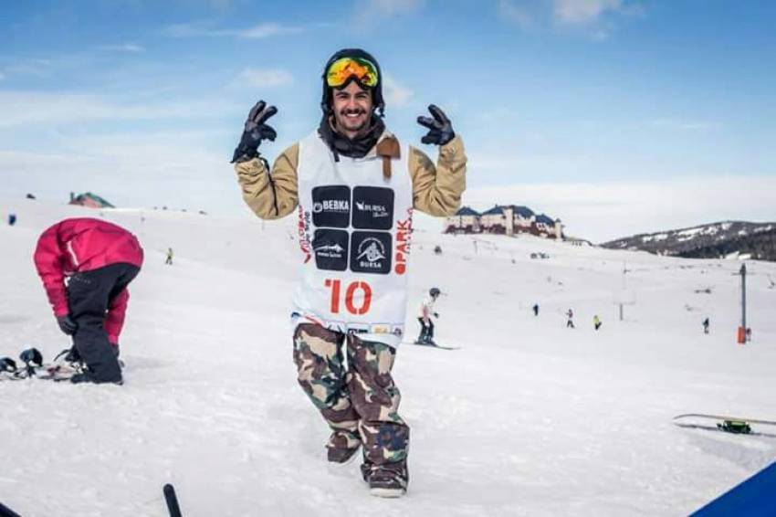 İşte Uludağ’daki kahraman snowboardcu