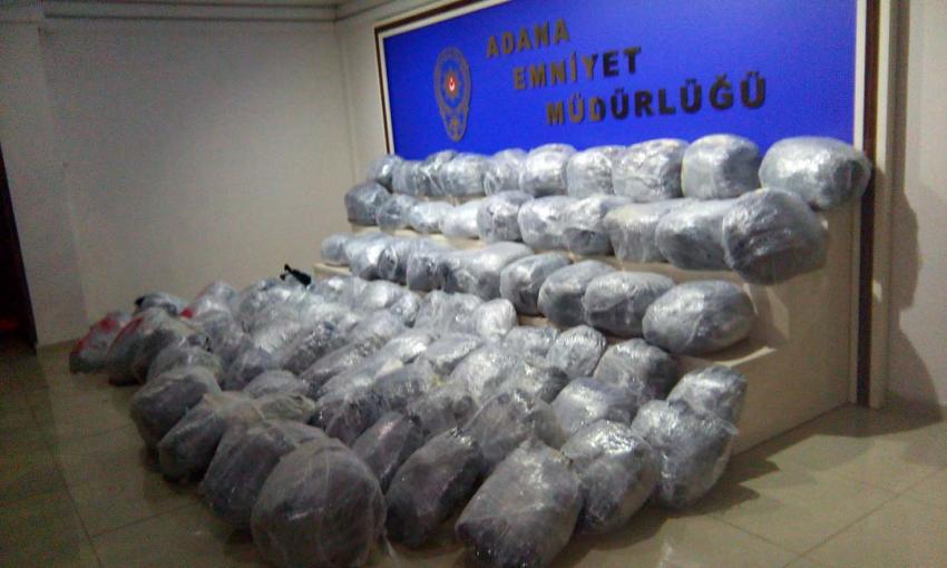 Adana'da 41 kilo esrar ele geçirildi